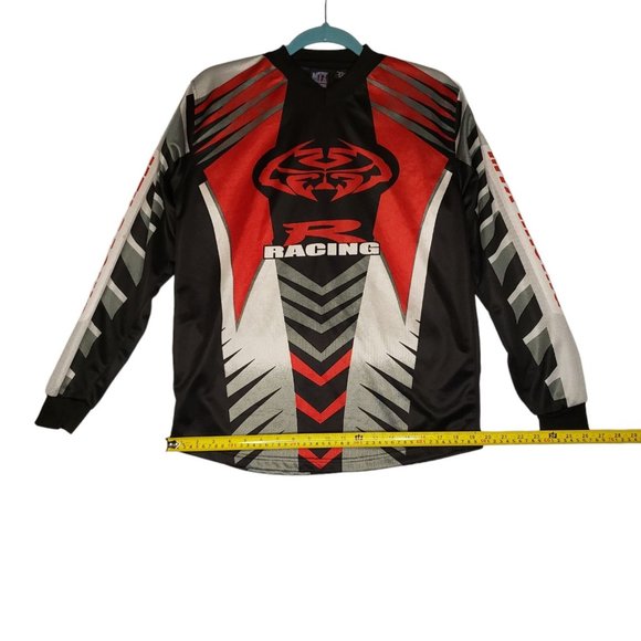 MTX Motocross Bike Racing Jersey Shirt Long Sleeve Red Youth Boys Size Large - Picture 5 of 10